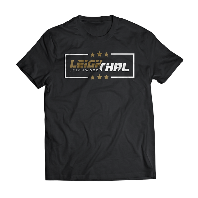 Black Leigh Wood Tee