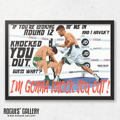 I'm Gonna Knock You Out (Signed) Poster
